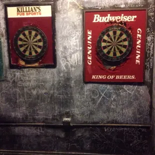 Dart boards.