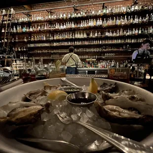 oysters on the half shell