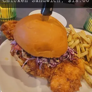Hot Honey Fried Chicken Sandwich