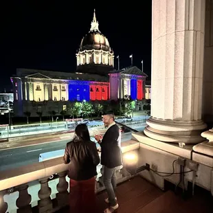 Wonderful night on the balcony