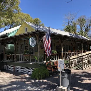 the front of the restaurant