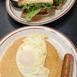 BLT on sourdough and the Sr. Breakfast