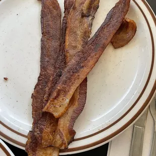 bacon on a plate