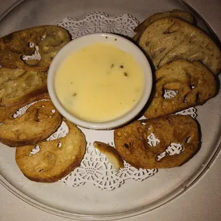 Complementary bread w pate