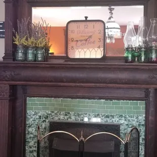 The old fireplace