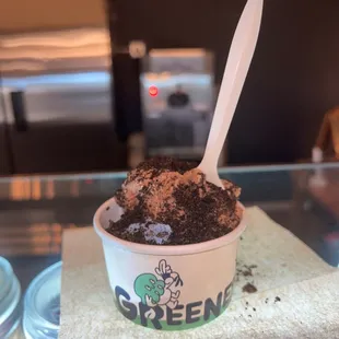 Milk chocolate chip + Cookie Monster !!! Mykel was amazing!!! The Cookie Monster is the BEST!