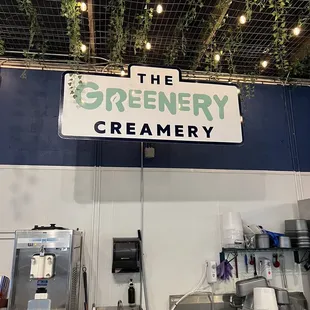 The sign at the shop