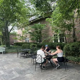 outside
