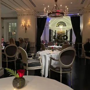 The restaurant interior
