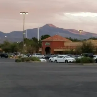 A vista of the Greens and the sun coming down over Black Mountain. 10/28/2016