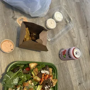 side of Roasted Potato Wedges Custom Salad