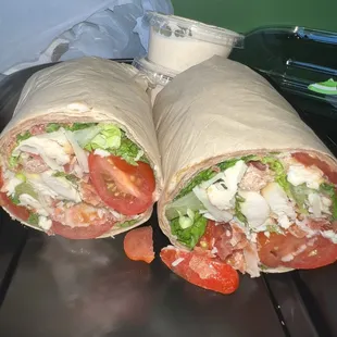 BLT chicken caesar wrap