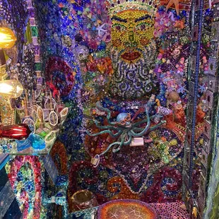 the bathroom - brings a new definition to the word "bedazzled."