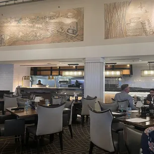 the dining area of a restaurant