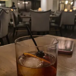 Old fashioned with woodford reserve