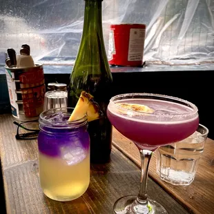The Royale and The lavender lemon drop