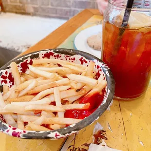 Iced Tea &amp; French Fries break