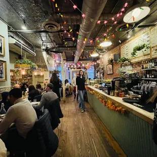 people sitting at the bar