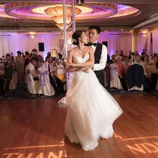 Draping, lighting, custom gobo