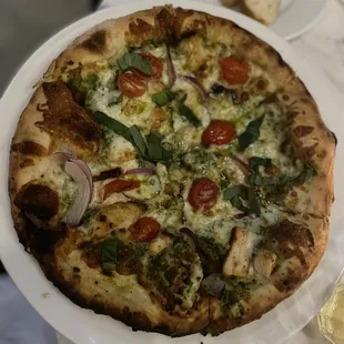 Pesto Chicken Pizza