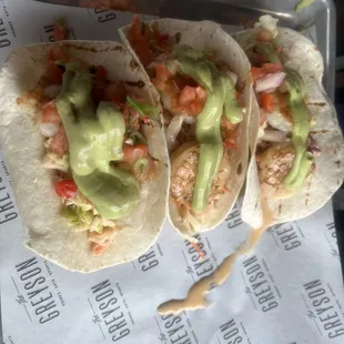 Shrimp tacos
