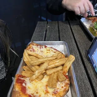 Kids flatbread cheese pizza