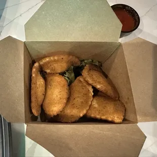 Fried cheese ravioli