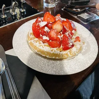 "Strawberries and Cream" Waffle