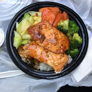 Teriyaki Salmon Plate