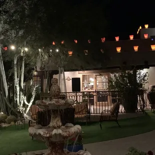 outside