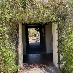Leading to the courtyard