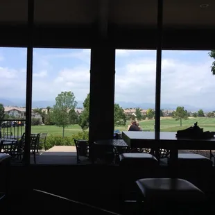 a view of a golf course
