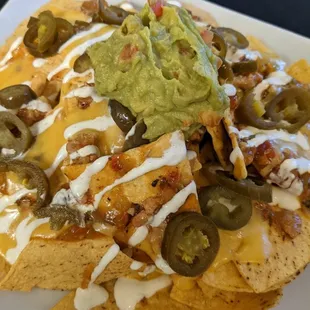 Pork Green Chili Nachos