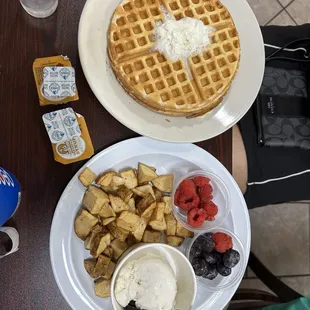 Waffle platter
