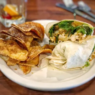 Southwest chicken wrap