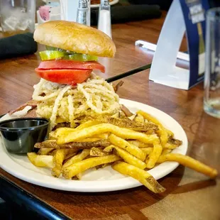 Cowboy burger - it was huge!