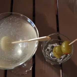 Jamie makes the best appetizers,   Dirty Martini