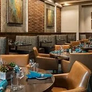 New décor in dining area