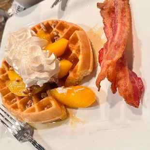 waffles, food