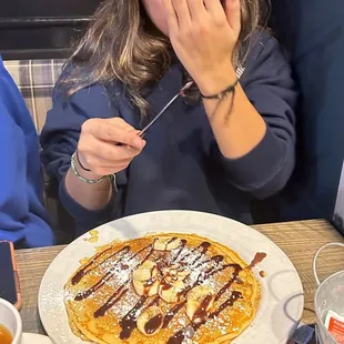 pancakes, food