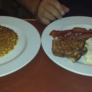 Eggs with Meat & Pancake