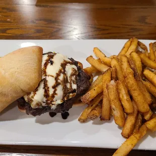 Spinach artichoke burger $15