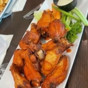 Delicious hot Buffalo wings