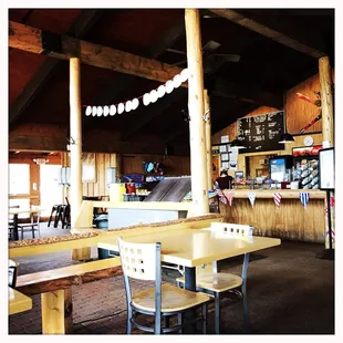 the interior of the restaurant