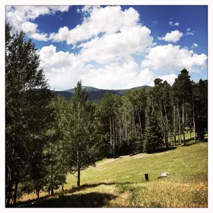 a view of the mountains