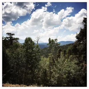 a view of the mountains