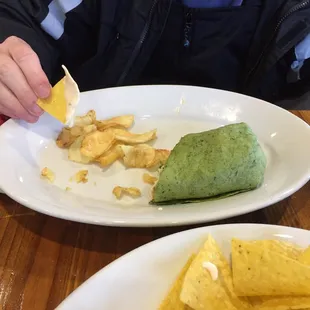Chicken wrap( half eaten)