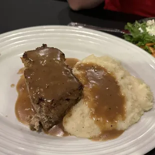 Meatloaf and mash