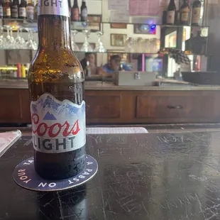 a bottle of coors light