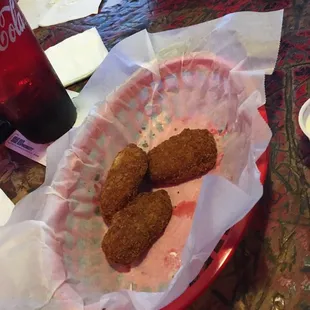 Jalapeño poppers, or... What&apos;s left of them.